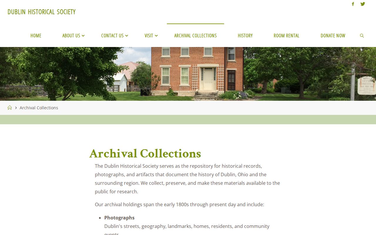 Dublin previous residents research at Dublin Historical Society archives