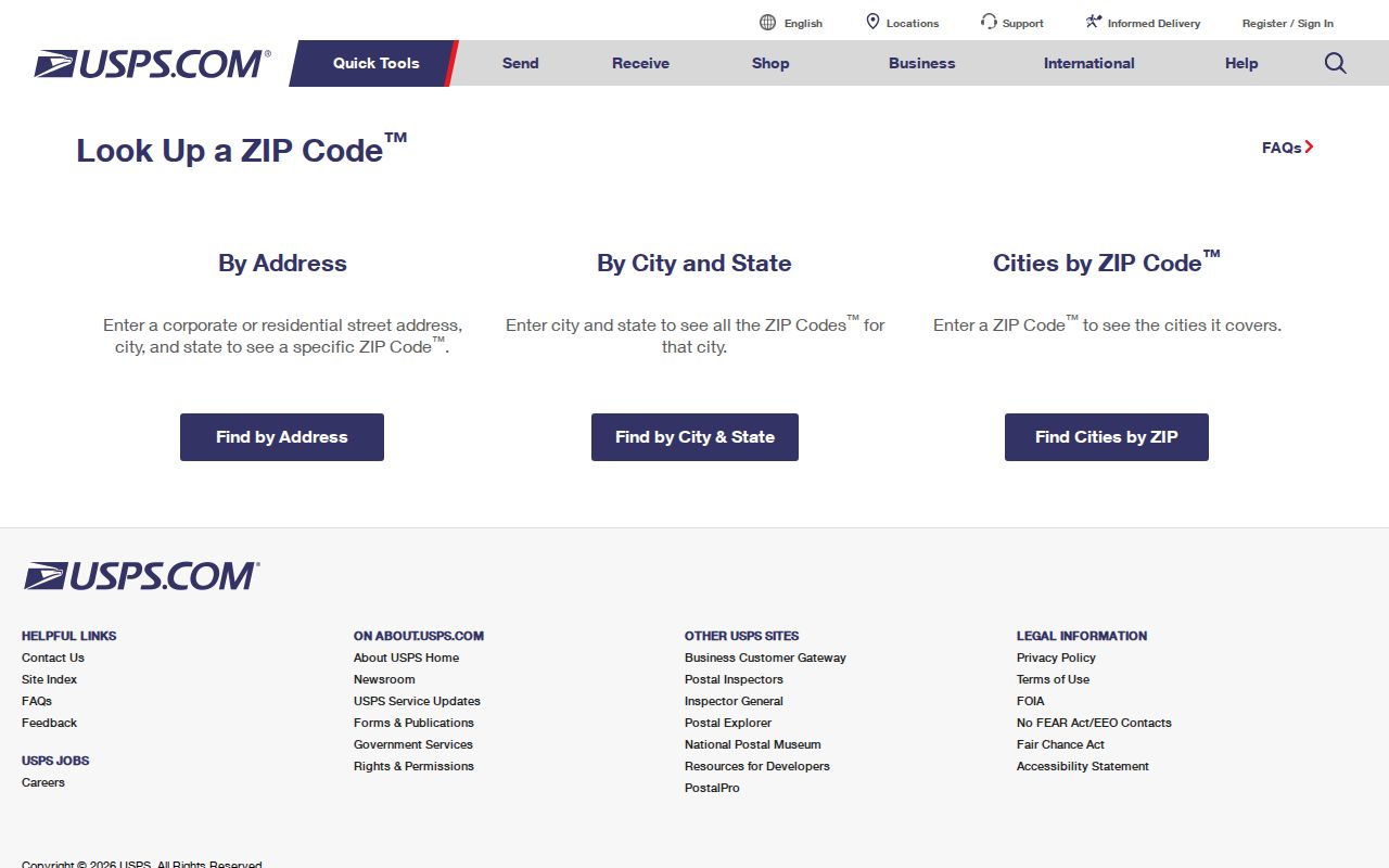 Dublin resident lookup USPS ZIP confirmation screen